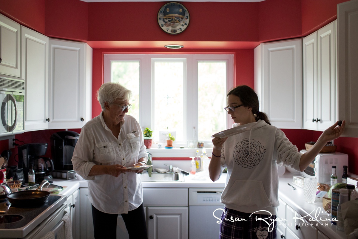 Cooking with grandma