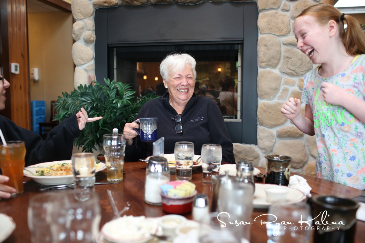 Grandparents having a meal