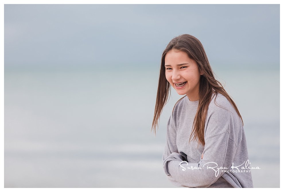 Bar Mitzvah Teen Portrait lighthouse beach Evanston