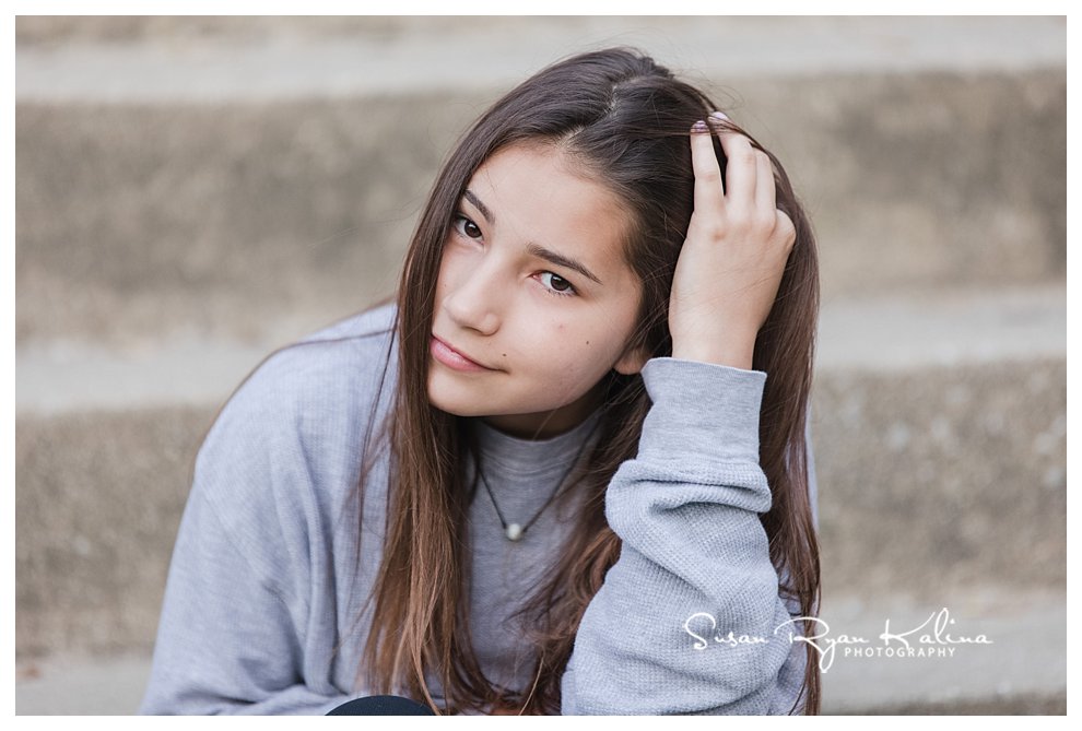 Bar Mitzvah Teen Portrait lighthouse beach Evanston